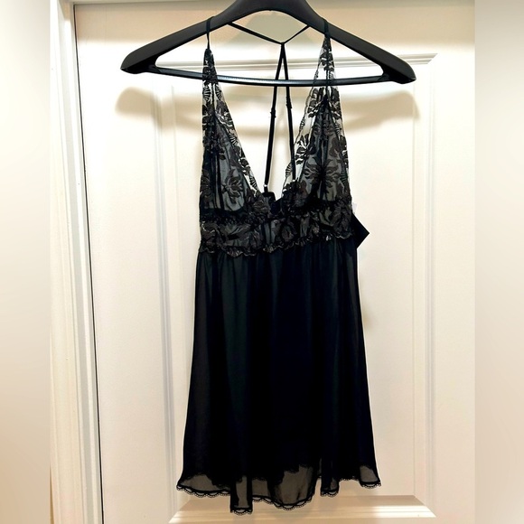 NWT Women’s Black Sheer Babydoll Lingerie - XL - SeductiveWear by Cinema Etoile - Picture 1 of 8